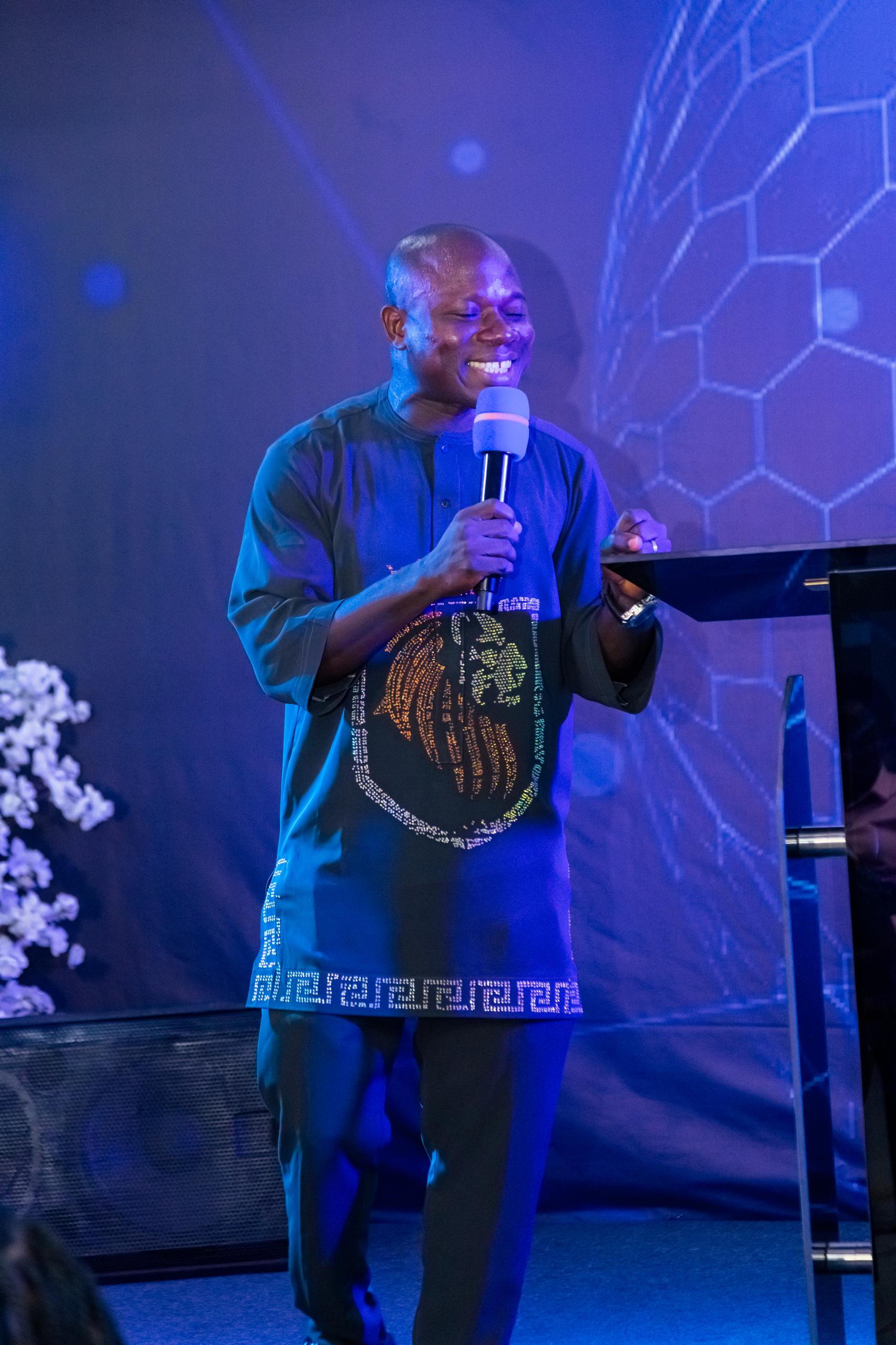 Pastor Abba preaching